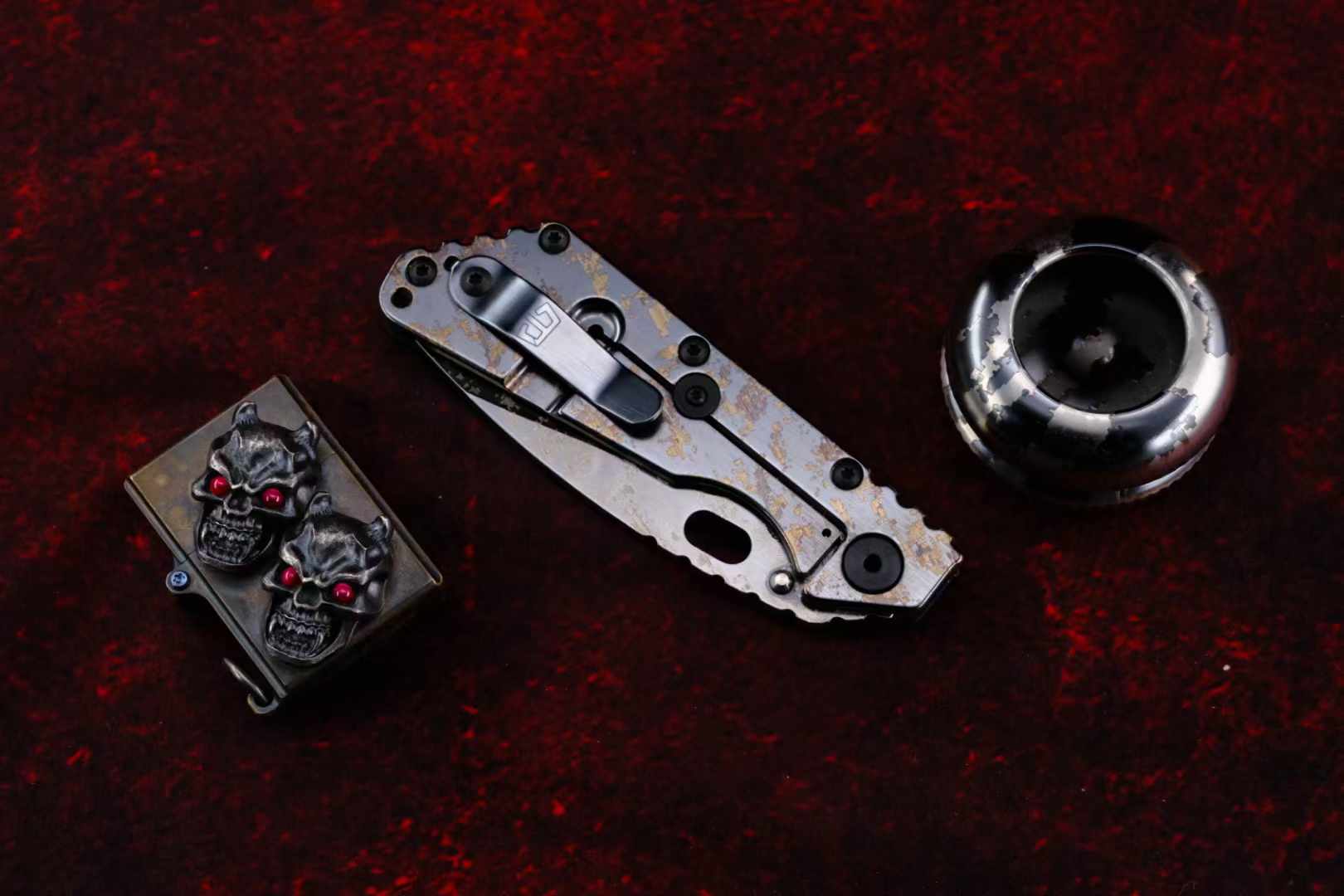 Strider SMF CTS-XHP钢 黑色铝柄雕刻贴片 美国挺进者悠悠球套装