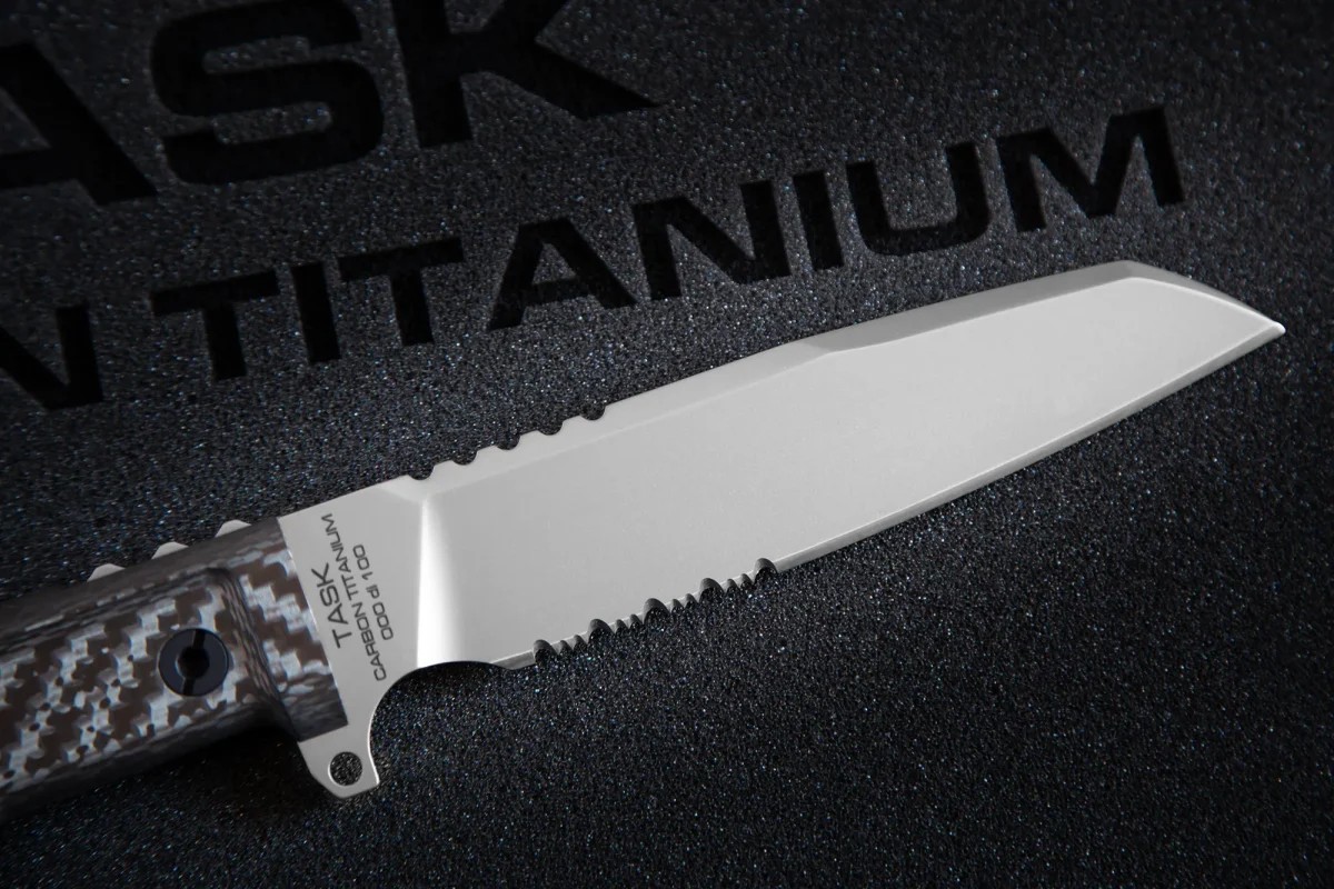 🚫 Extrema Ratio Task Carbon Titanium 钛合金钢 碳纤维柄 限量版 8500