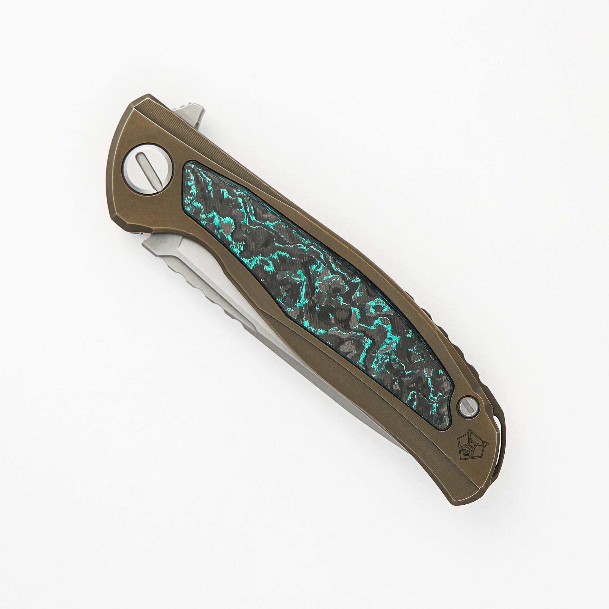 Shirogorov Knives F95NL Gen. 5 M390钢 钛柄镶嵌碳纤维 17500