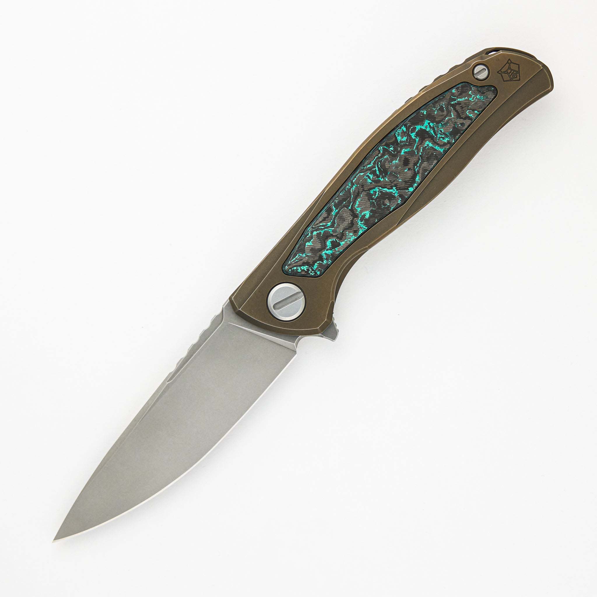 Shirogorov Knives F95NL Gen. 5 M390钢 钛柄镶嵌碳纤维 17500