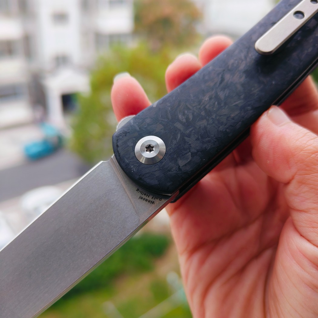 【售完】Kansept Knives Weasel 154CM钢 碳纤维柄 T2020A3 原价560 特惠299