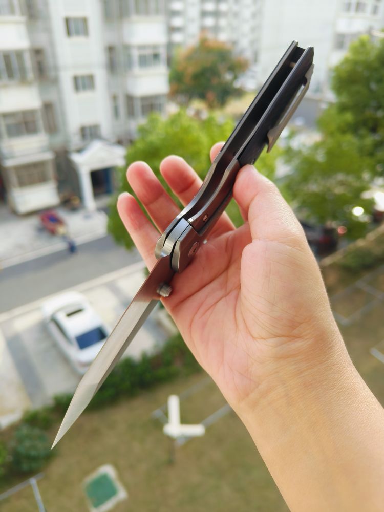 【售完】Kansept Knives CPM-S35VN钢 钛+碳纤维柄 K1005T2 原价1260 特惠499
