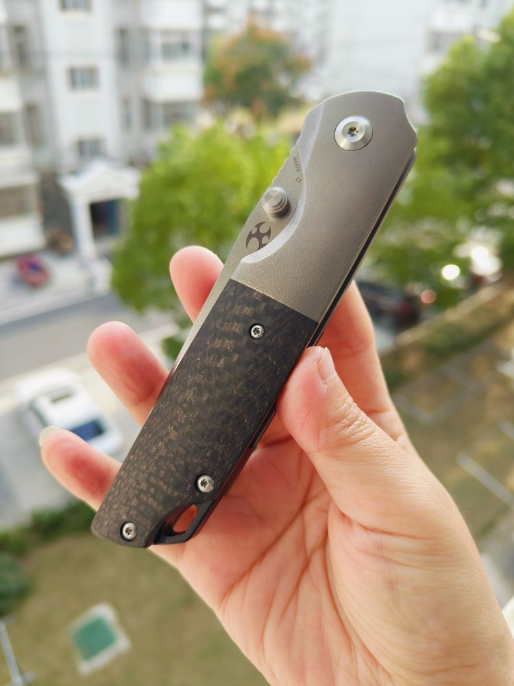 【售完】Kansept Knives CPM-S35VN钢 钛+碳纤维柄 K1005T2 原价1260 特惠499