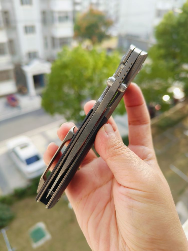 【售完】Kansept Knives CPM-S35VN钢 钛+碳纤维柄 K1005T2 原价1260 特惠499