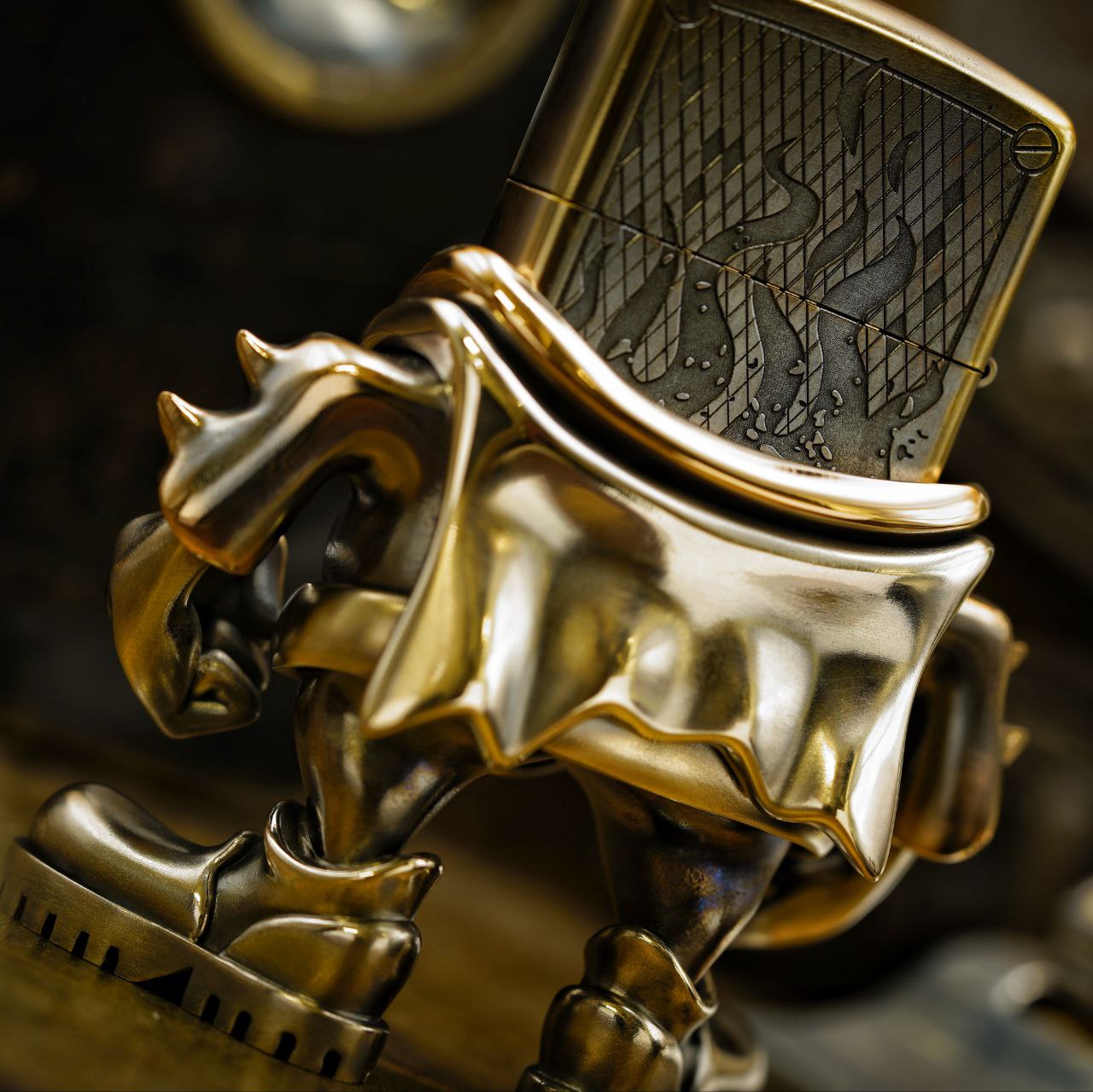 Cpprhd Metal Work  蝙蝠侠 超级英雄定制煤油打火机 MRE展会唯一定制版 现场拍卖款 仅展示