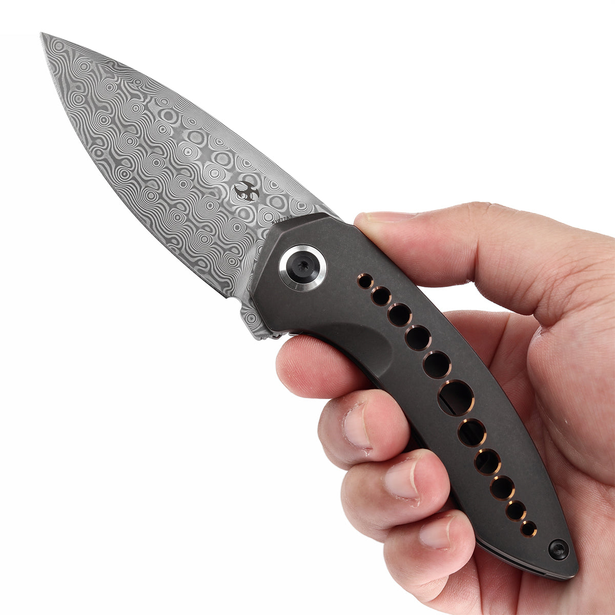 KANSEPT ODD 21 大马士革钢 钛柄 K1077A3 铜棕色 1480