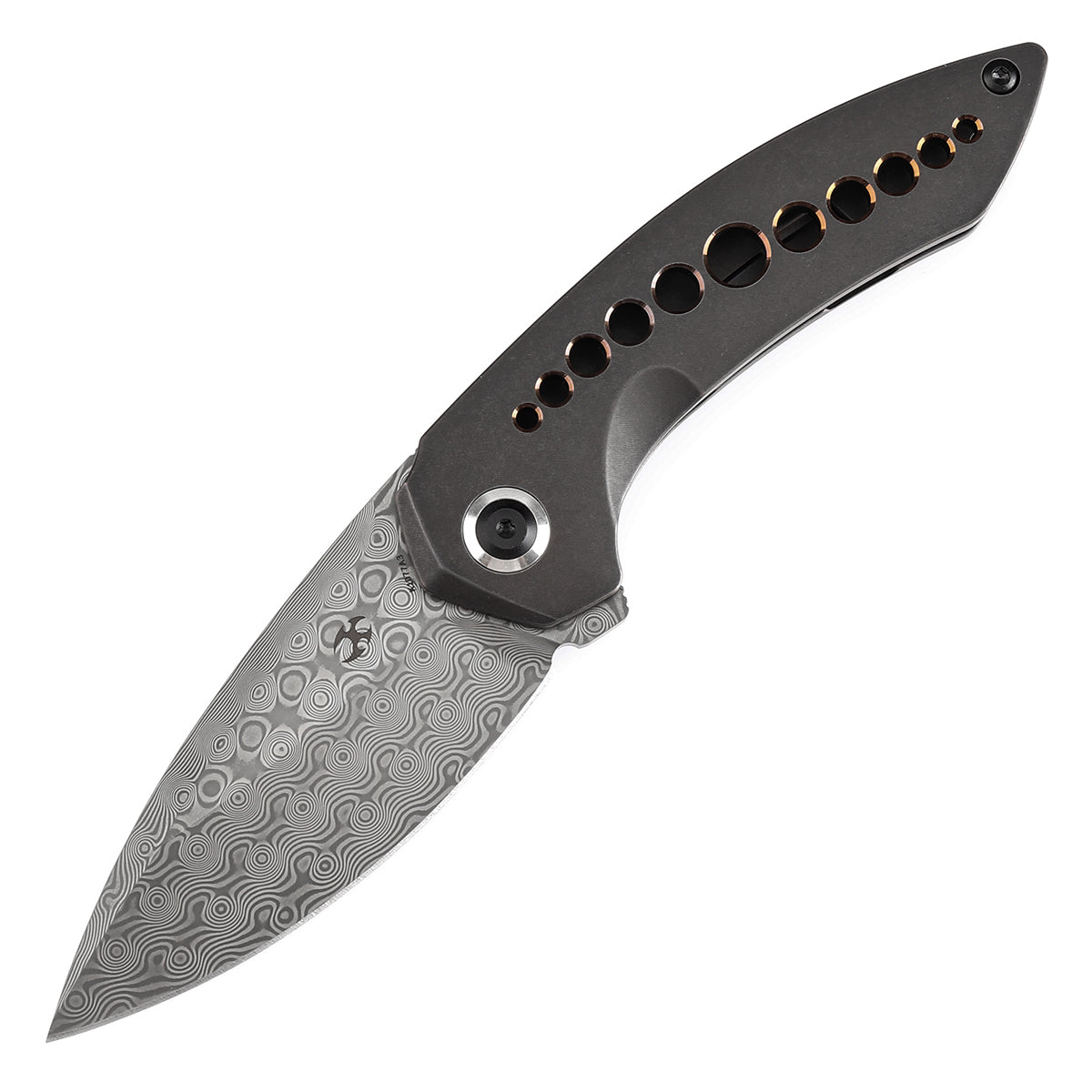 KANSEPT ODD 21 大马士革钢 钛柄 K1077A3 铜棕色 1480