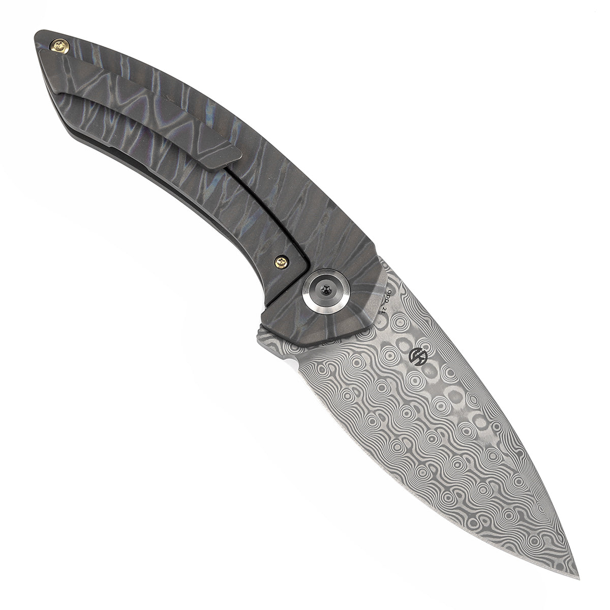 KANSEPT ODD 21 大马士革钢 钛柄 K1077A5 火焰纹 1480