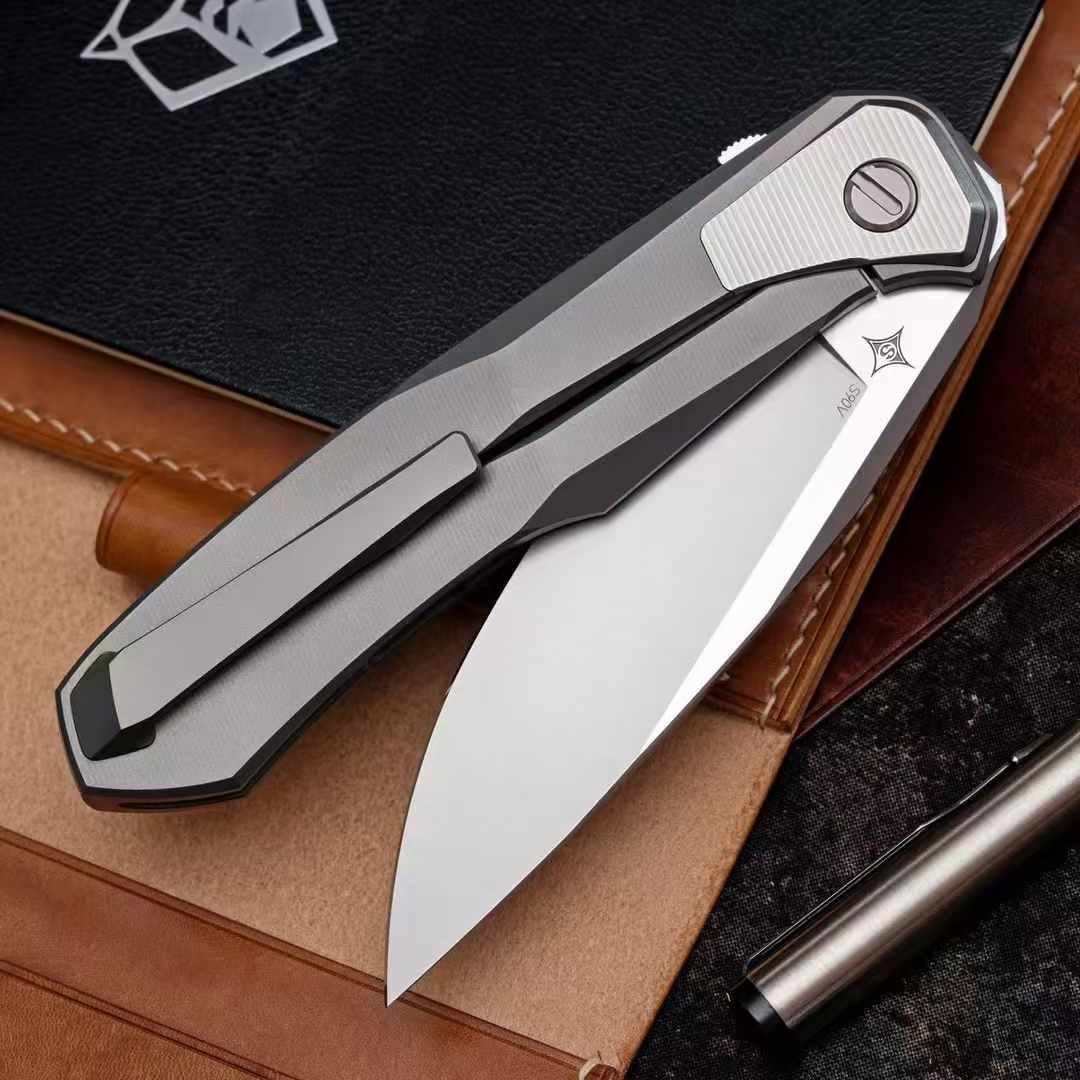 Shirogorov Knives CPM-S90V 钛合金柄 洛克熊