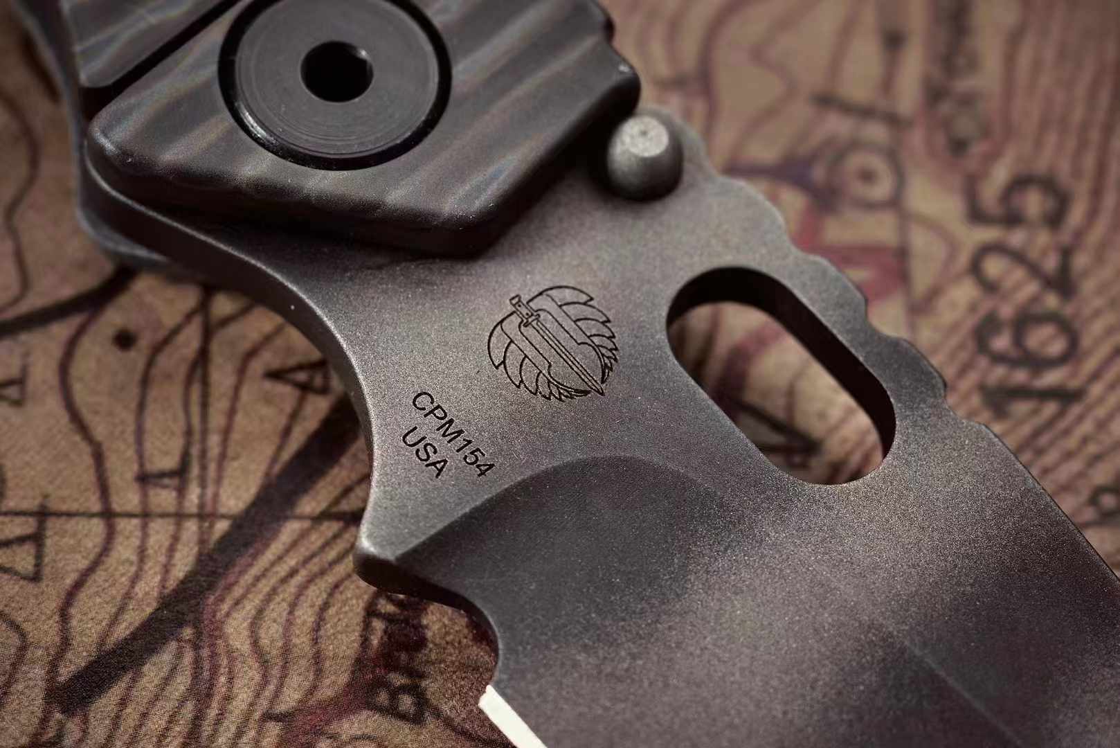 ❤️‍🔥 Strider SNG CPM154钢 灰色G10弹坑柄 美国挺进者