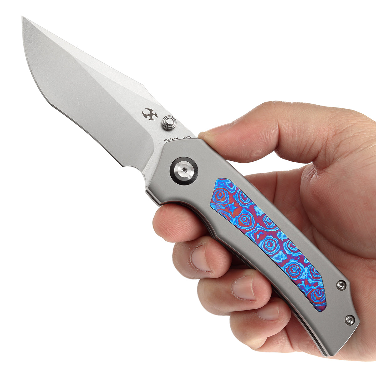 KANSEPT Fermi CPM-20CV钢 Timascus手柄 K1122A4