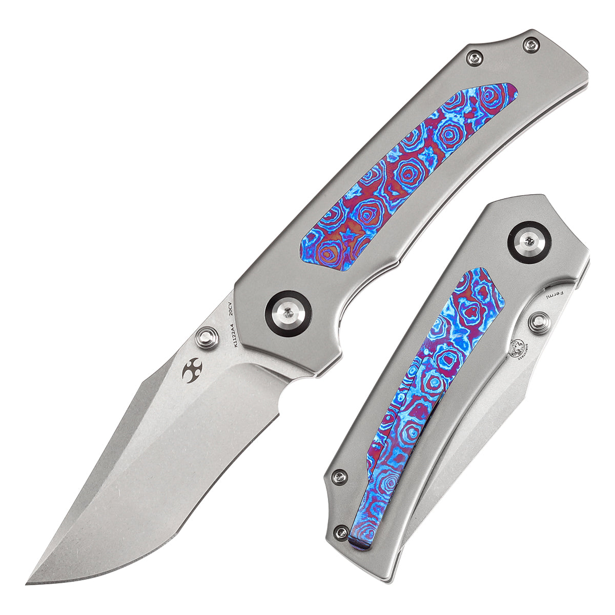KANSEPT Fermi CPM-20CV钢 Timascus手柄 K1122A4