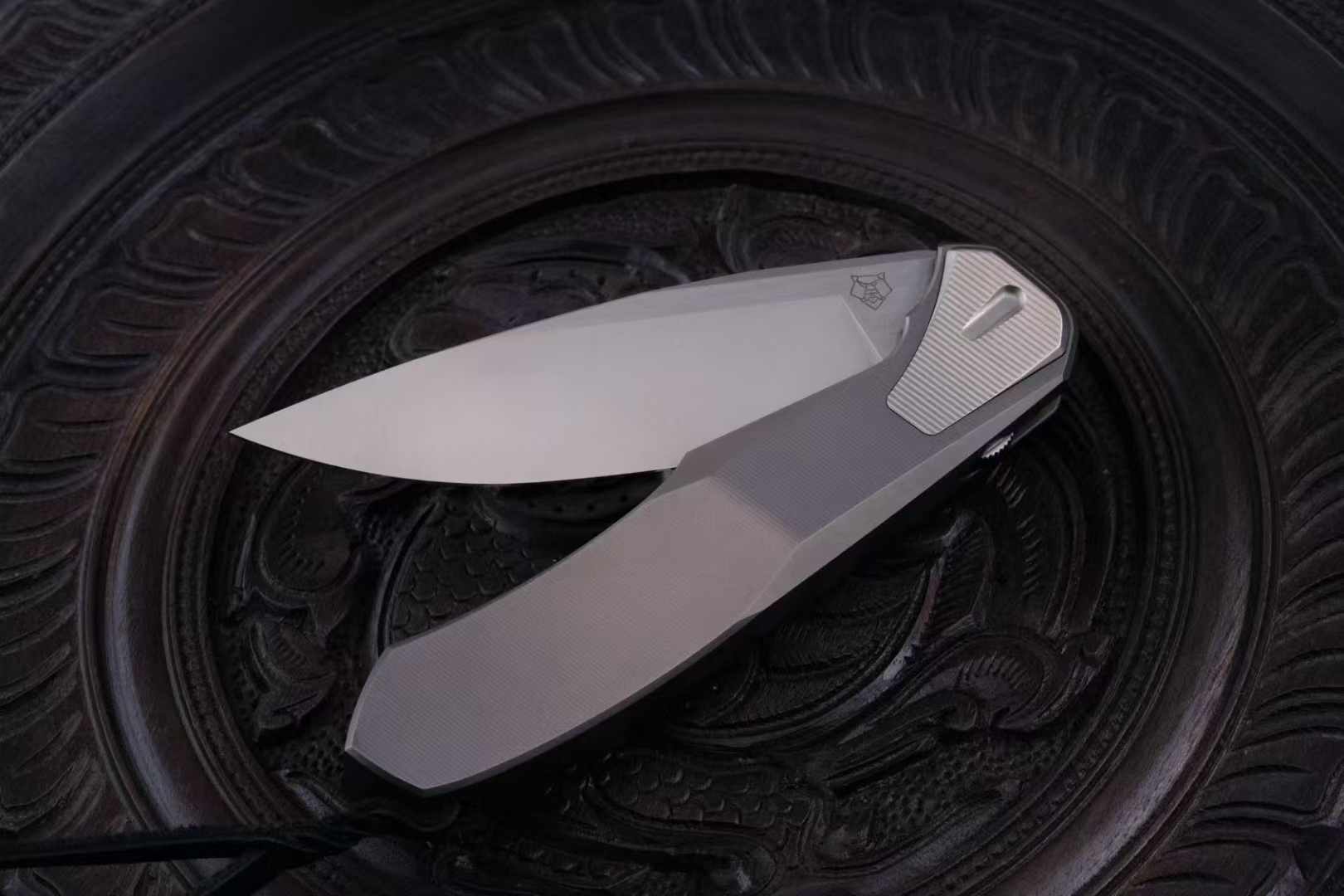 Shirogorov Knives CPM-S90V 钛合金柄 洛克熊