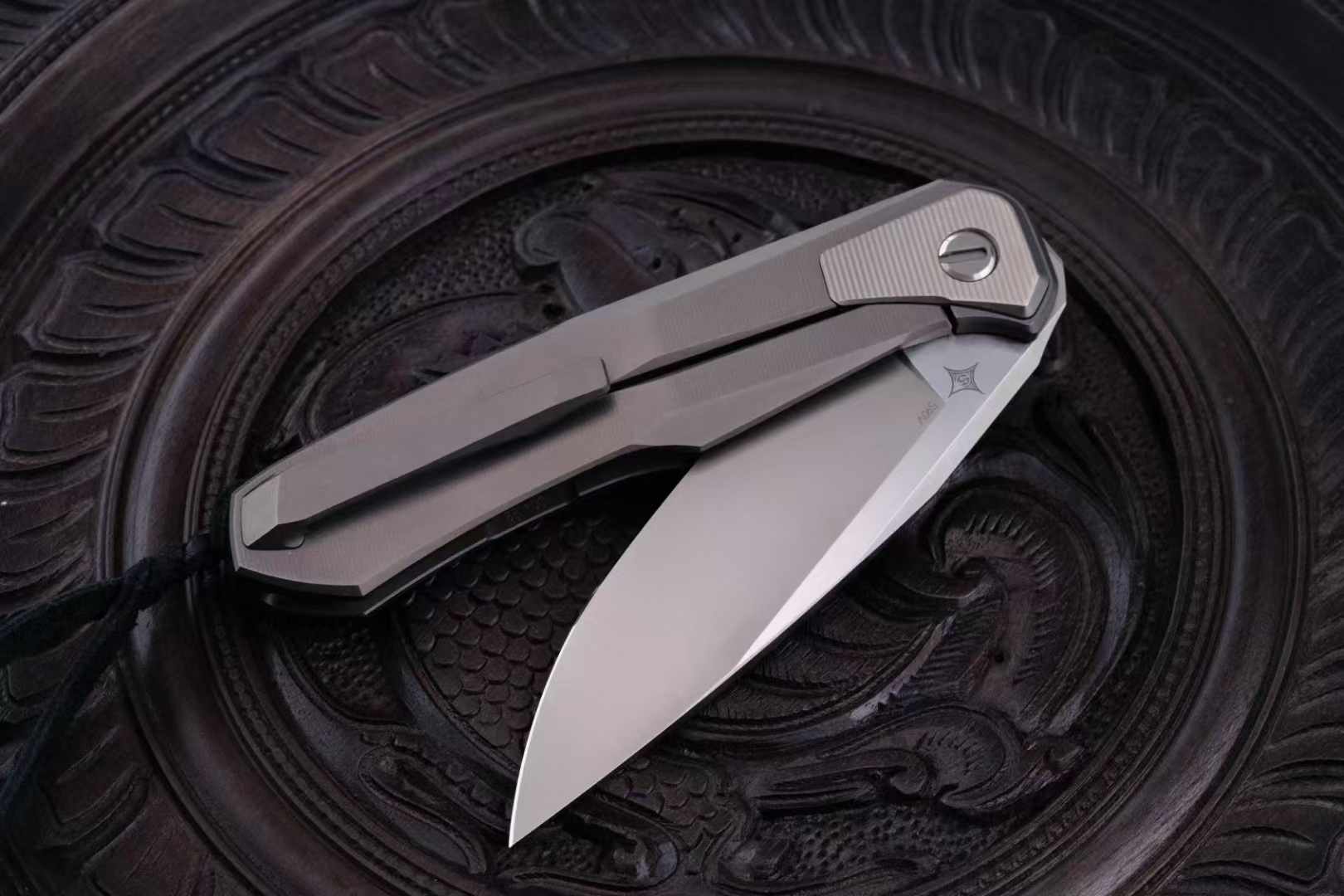 Shirogorov Knives CPM-S90V 钛合金柄 洛克熊