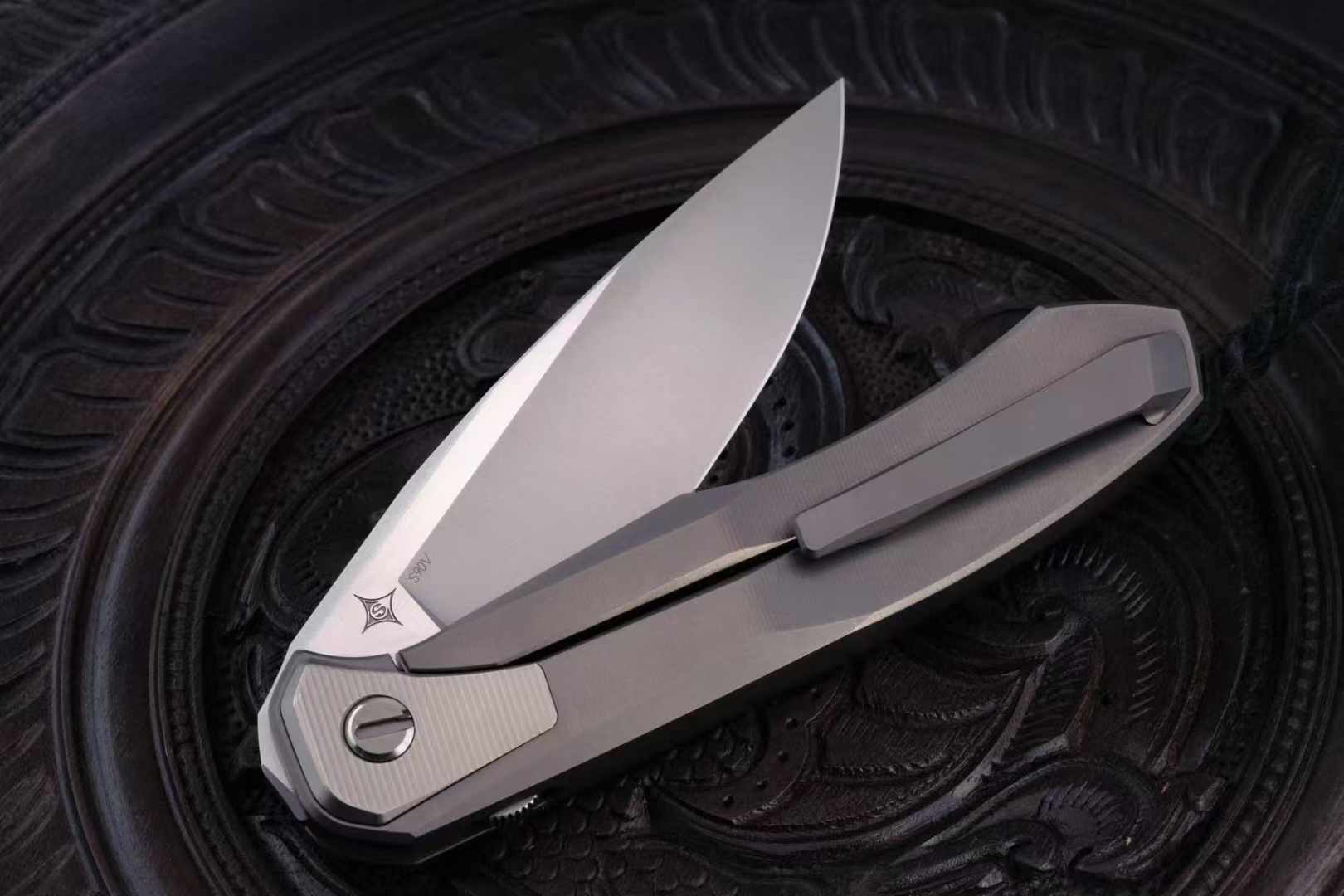 Shirogorov Knives CPM-S90V 钛合金柄 洛克熊