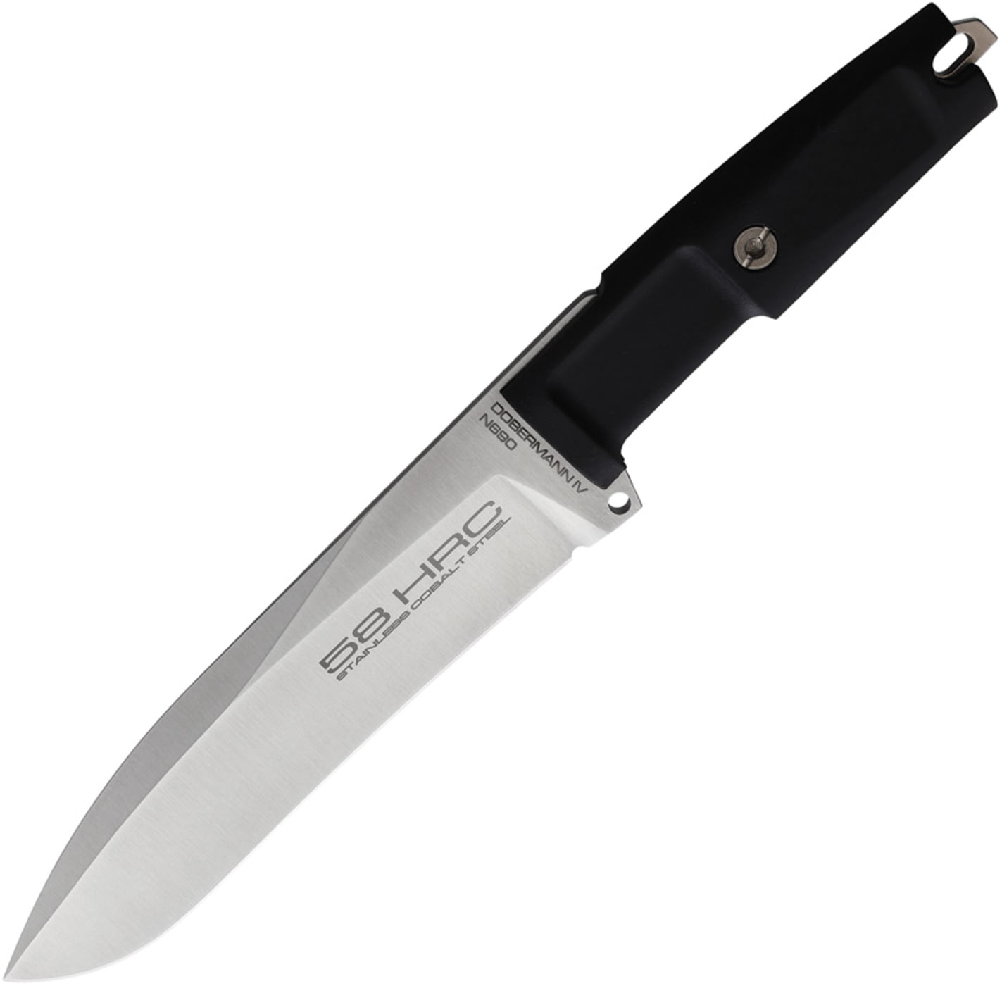 Extrema Ratio 杜宾犬四代 N690钢 黑色橡胶柄 缎面表面 2600