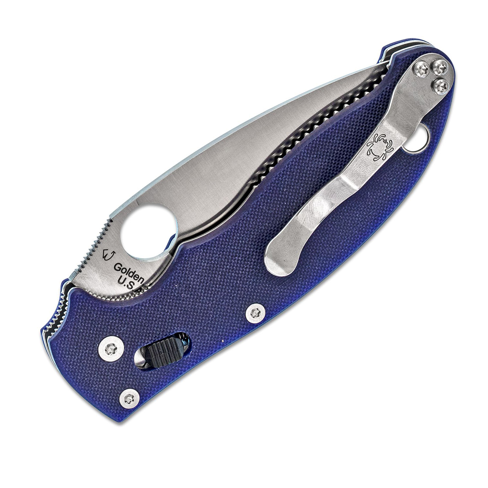 Spyderco Manix S110V钢 G10柄 C101GPDBL2 蓝色 1480