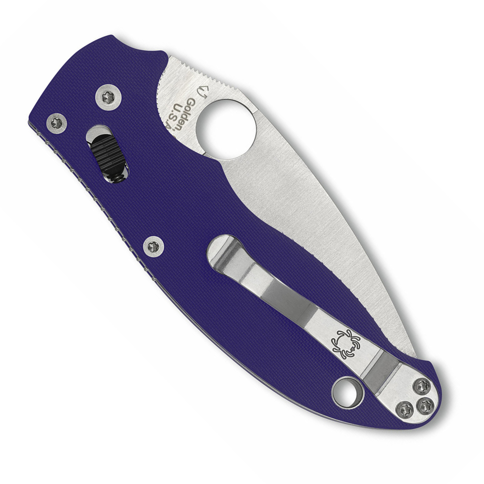 Spyderco Manix S110V钢 G10柄 C101GPDBL2 蓝色 1480