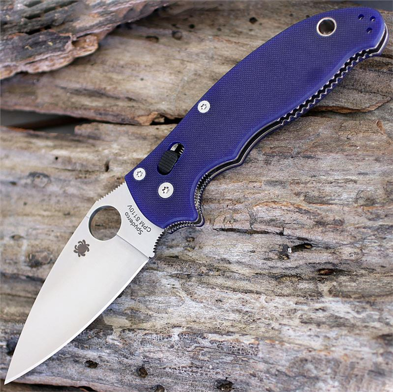 Spyderco Manix S110V钢 G10柄 C101GPDBL2 蓝色 1480