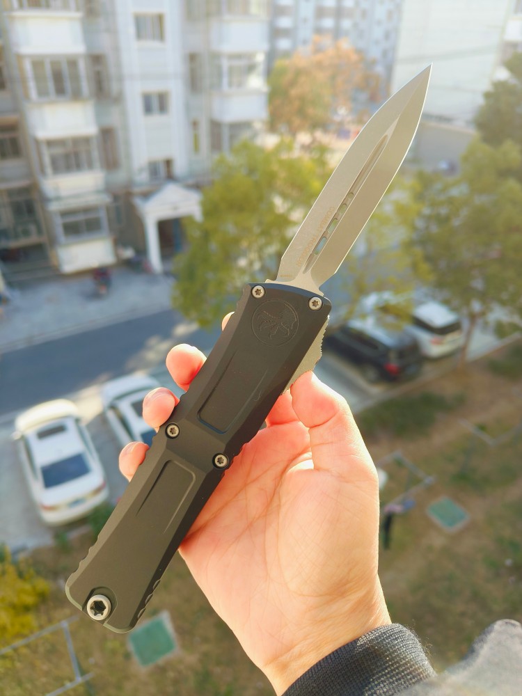 Microtech 1142-10AP M390MK钢 航空铝柄 3600