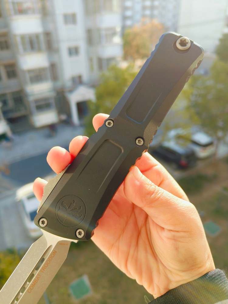 Microtech 1142-10AP M390MK钢 航空铝柄 3600