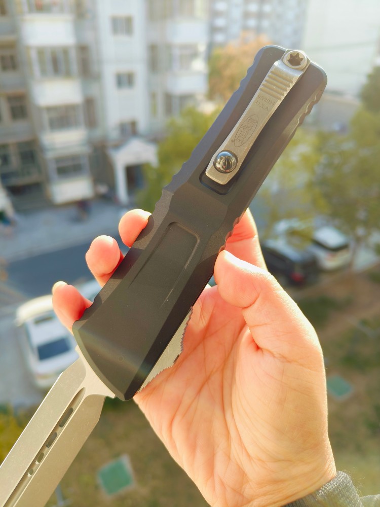 Microtech 1142-10AP M390MK钢 航空铝柄 3600