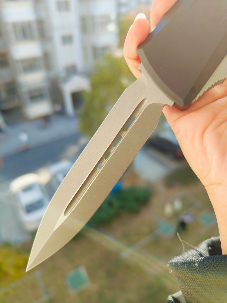 Microtech 1142-10AP M390MK钢 航空铝柄 3600