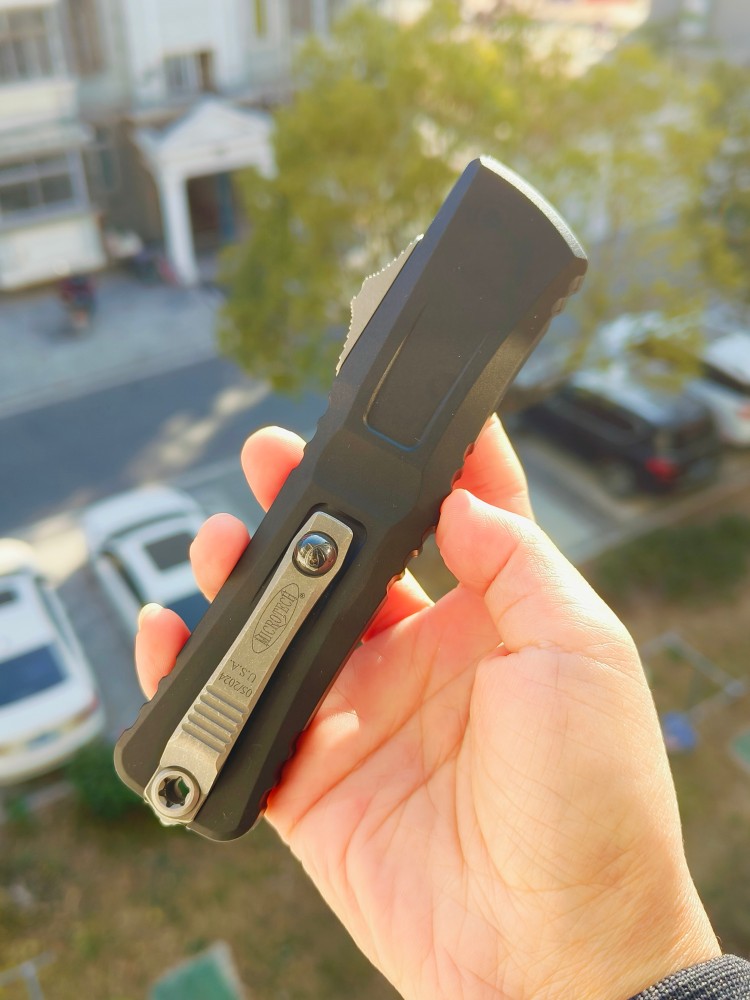 Microtech 1142-10AP M390MK钢 航空铝柄 3600