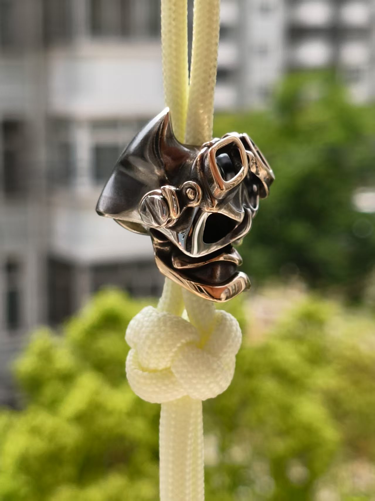 Cpprhd Metal Word 俄罗斯铜斑蛇骷髅蝙蝠侠刀坠 MRE刀展限量版刀坠