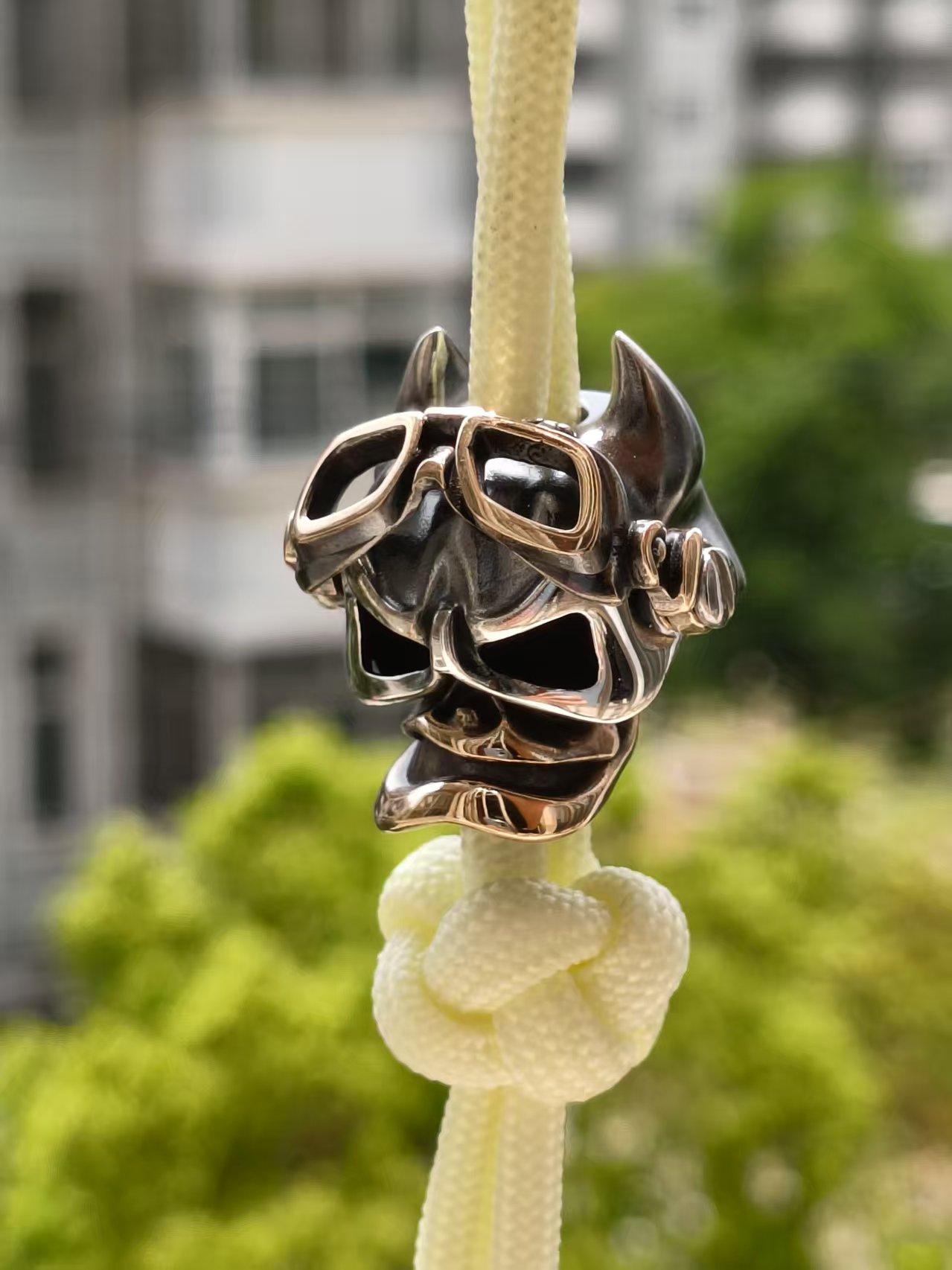 Cpprhd Metal Word 俄罗斯铜斑蛇骷髅蝙蝠侠刀坠 MRE刀展限量版刀坠