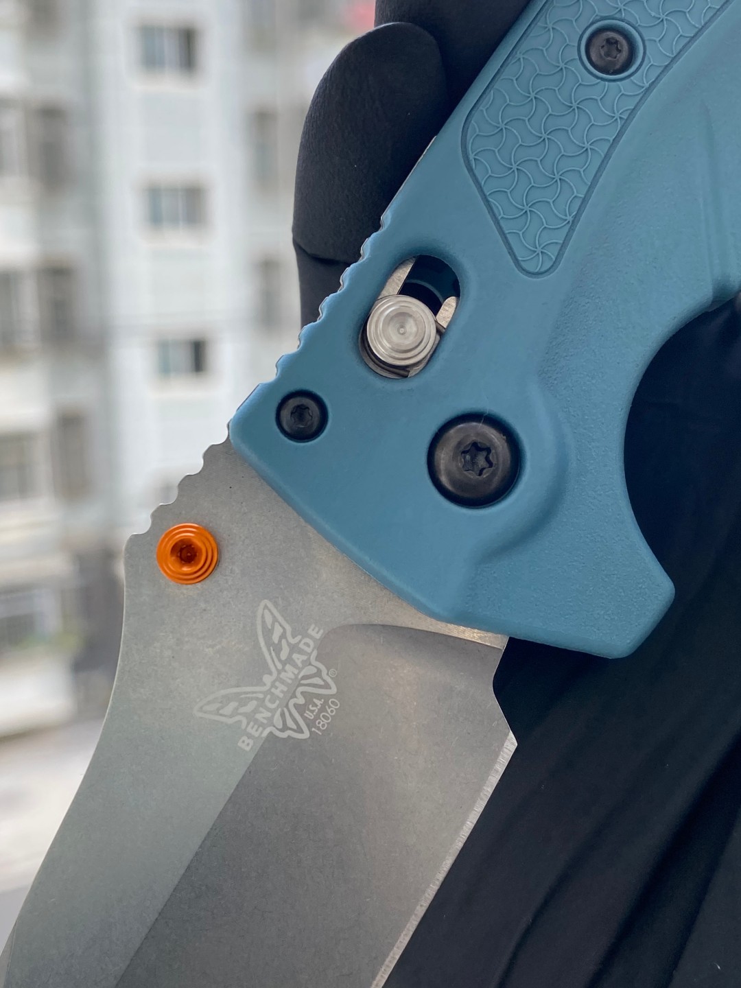 Benchmade Water Adira CPM-MagnaCut钢 Grivory手柄 18060 深蓝色 1650