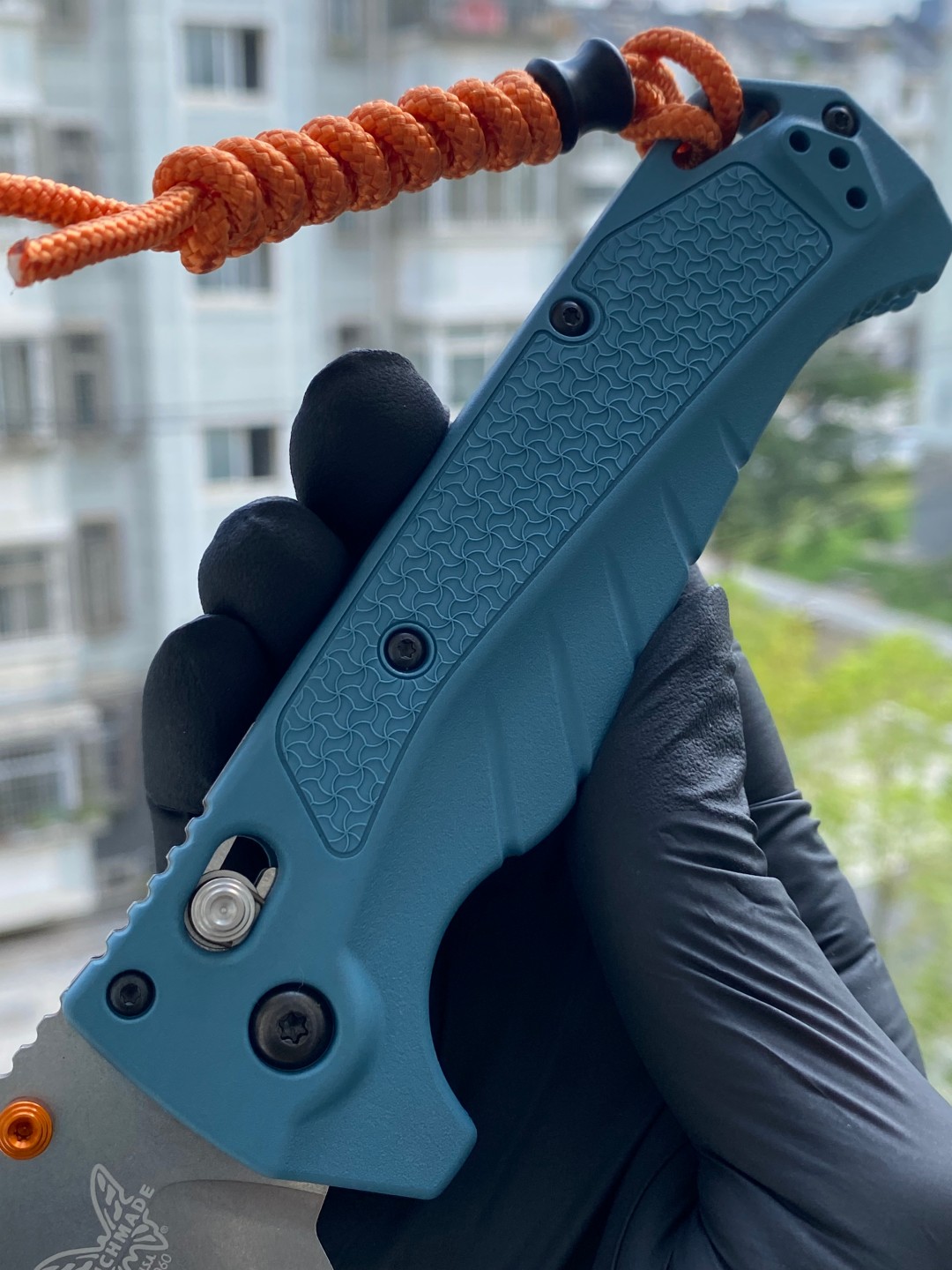Benchmade Water Adira CPM-MagnaCut钢 Grivory手柄 18060 深蓝色 1650