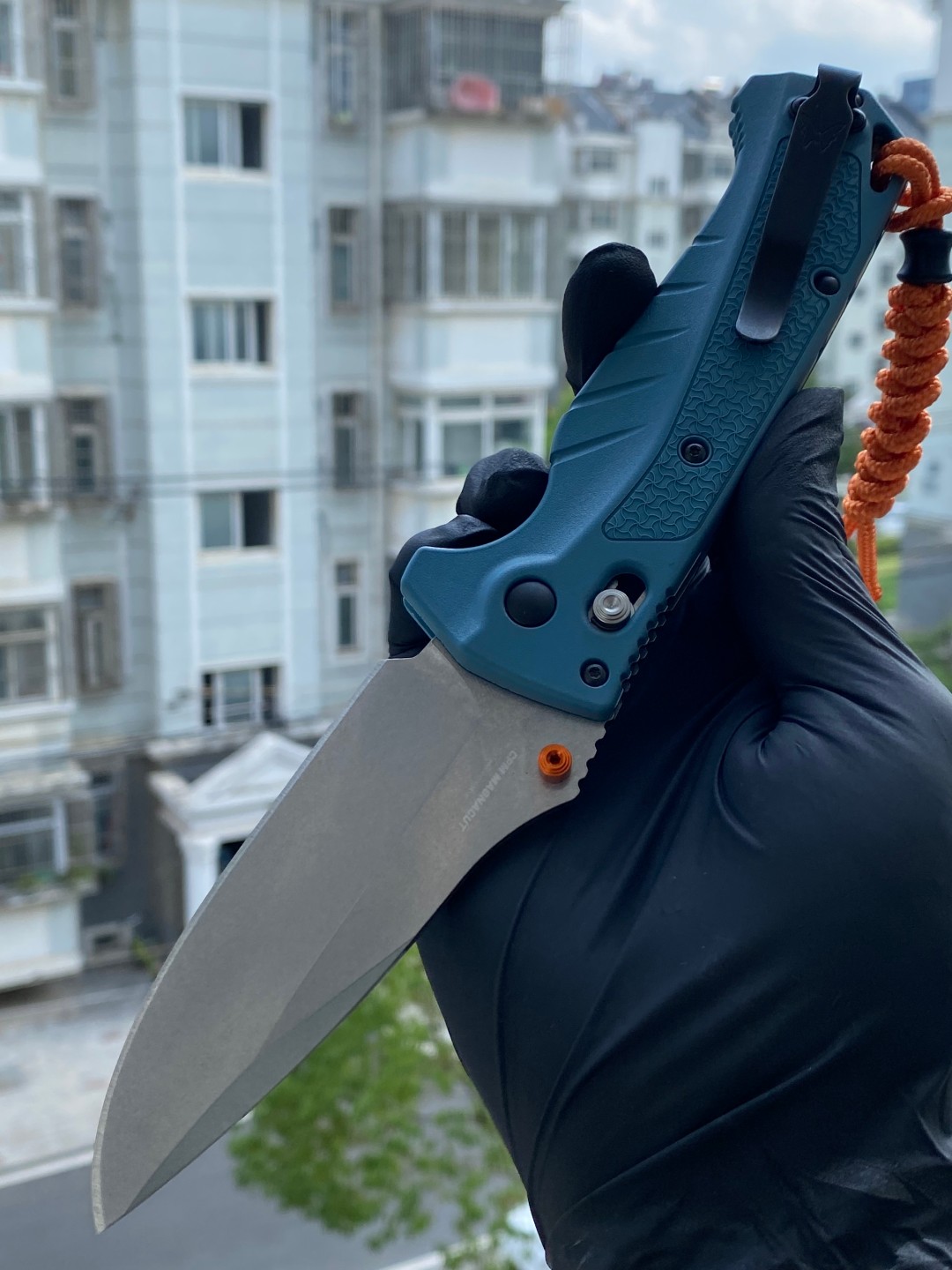 Benchmade Water Adira CPM-MagnaCut钢 Grivory手柄 18060 深蓝色 1650