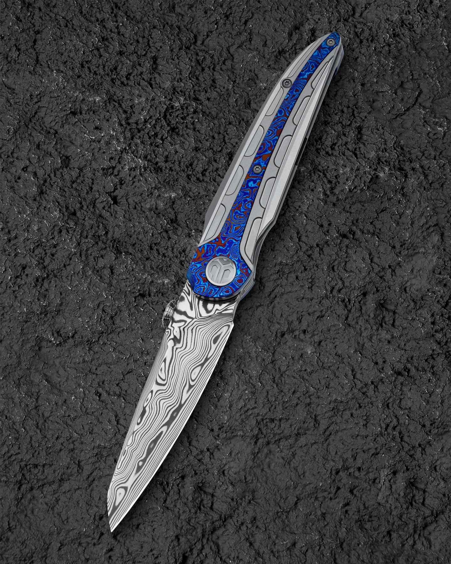 BESTECH PRYDWEN Damasteel 钛合金手柄 BT2409E 5400