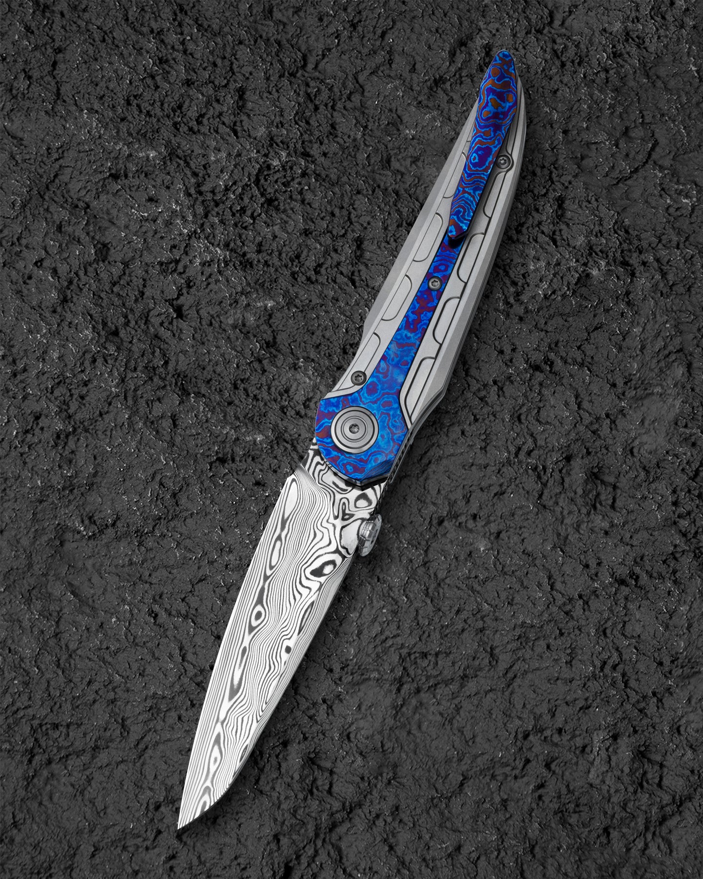 BESTECH PRYDWEN Damasteel 钛合金手柄 BT2409E 5400