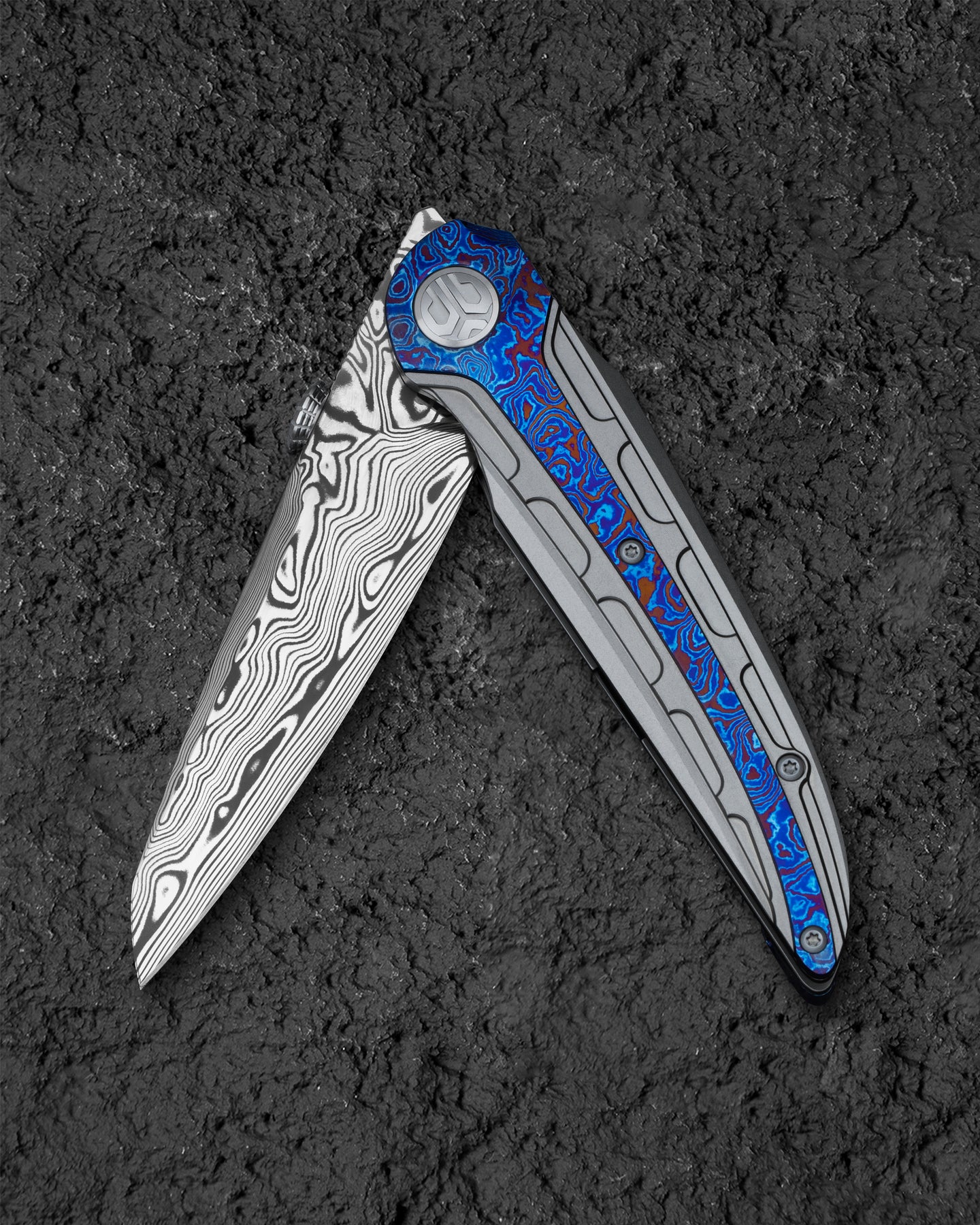 BESTECH PRYDWEN Damasteel 钛合金手柄 BT2409E 5400