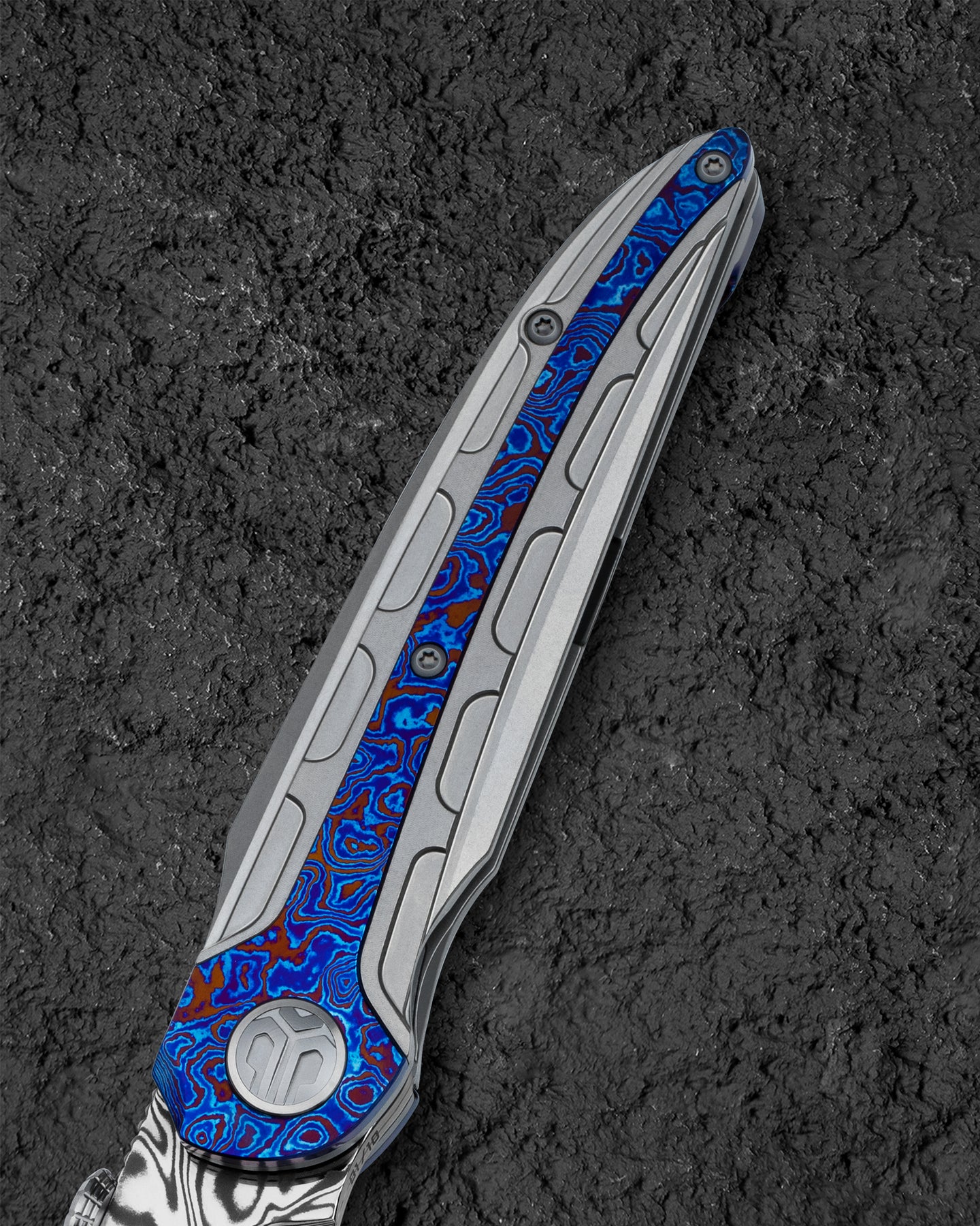 BESTECH PRYDWEN Damasteel 钛合金手柄 BT2409E 5400