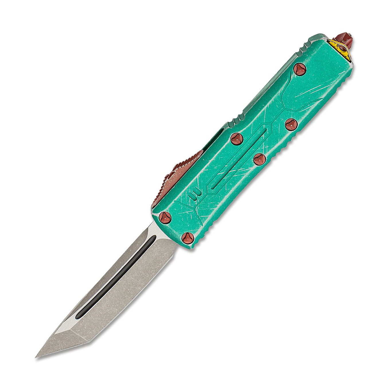 🔥 Microtech 233-10BH UTX-85 铝合金柄 绿色做旧 2560