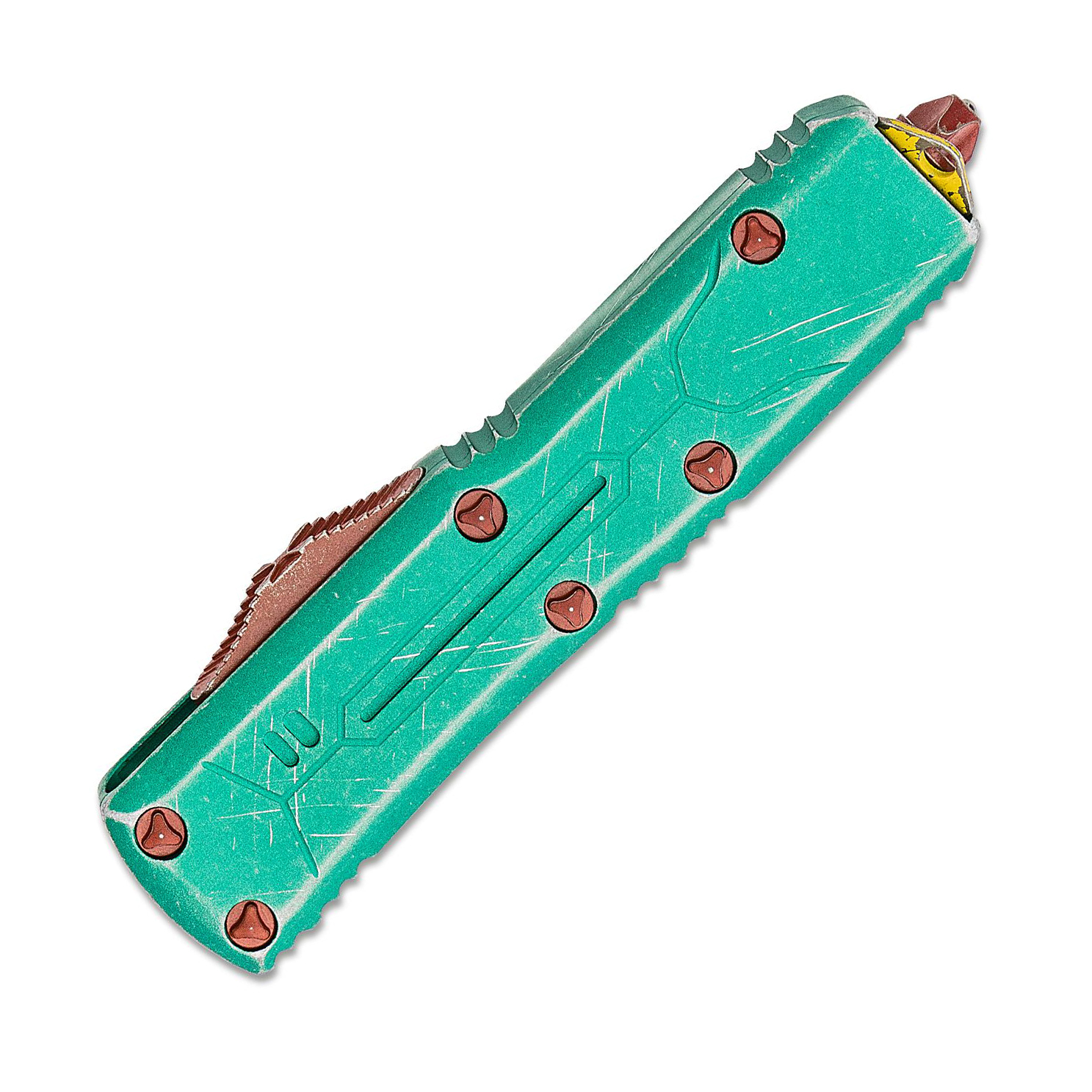 🔥 Microtech 233-10BH UTX-85 铝合金柄 绿色做旧 2560