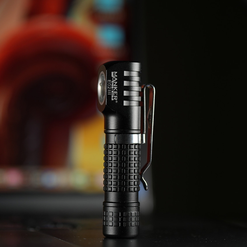 🤝Mankerlight E02III多功能拐角磁吸强光小手电筒 铝合金 黑色 含电池 168