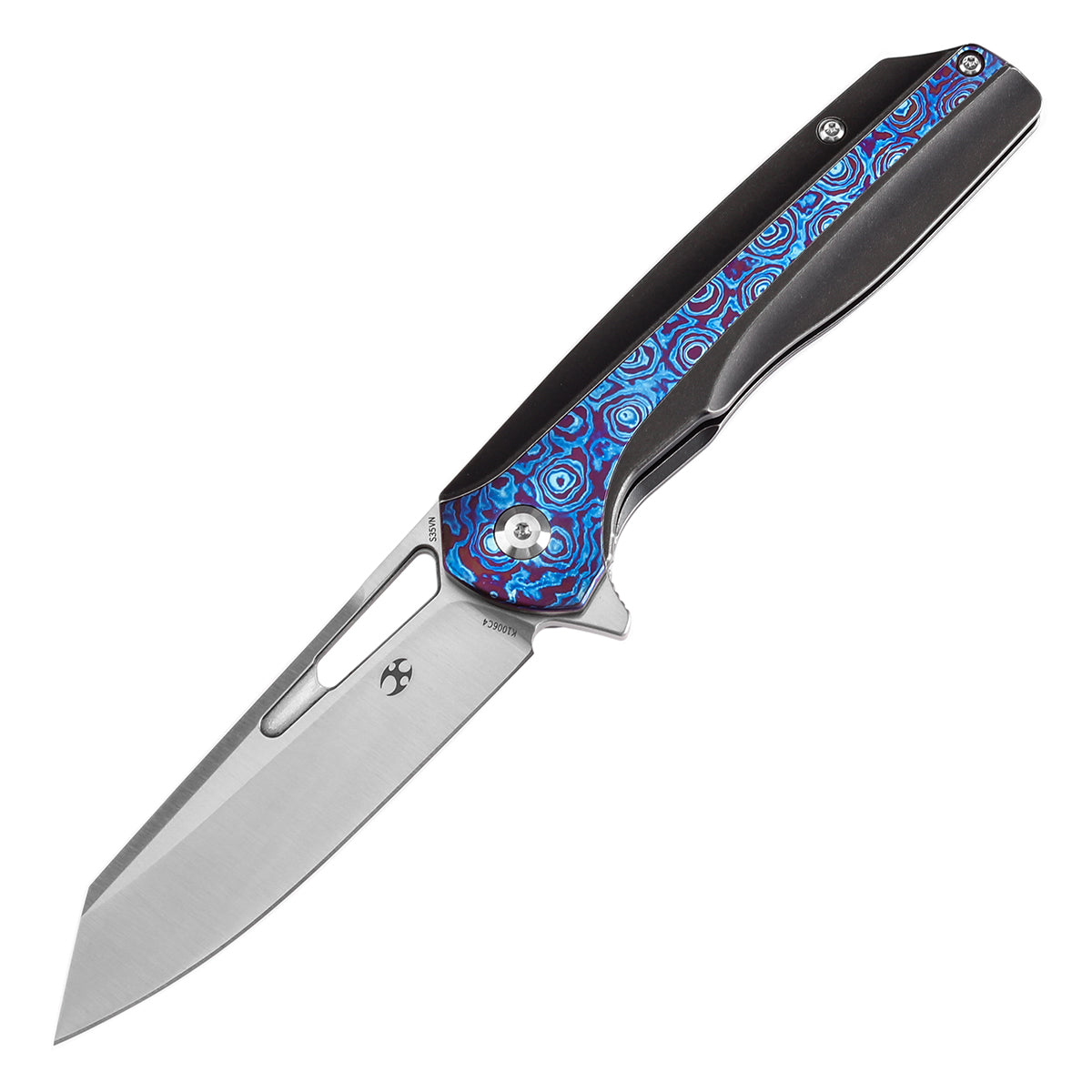 KANSEPT Shard  CPM S35VN钢  Blackwash Titanium+Timascus 手柄  K1006C4