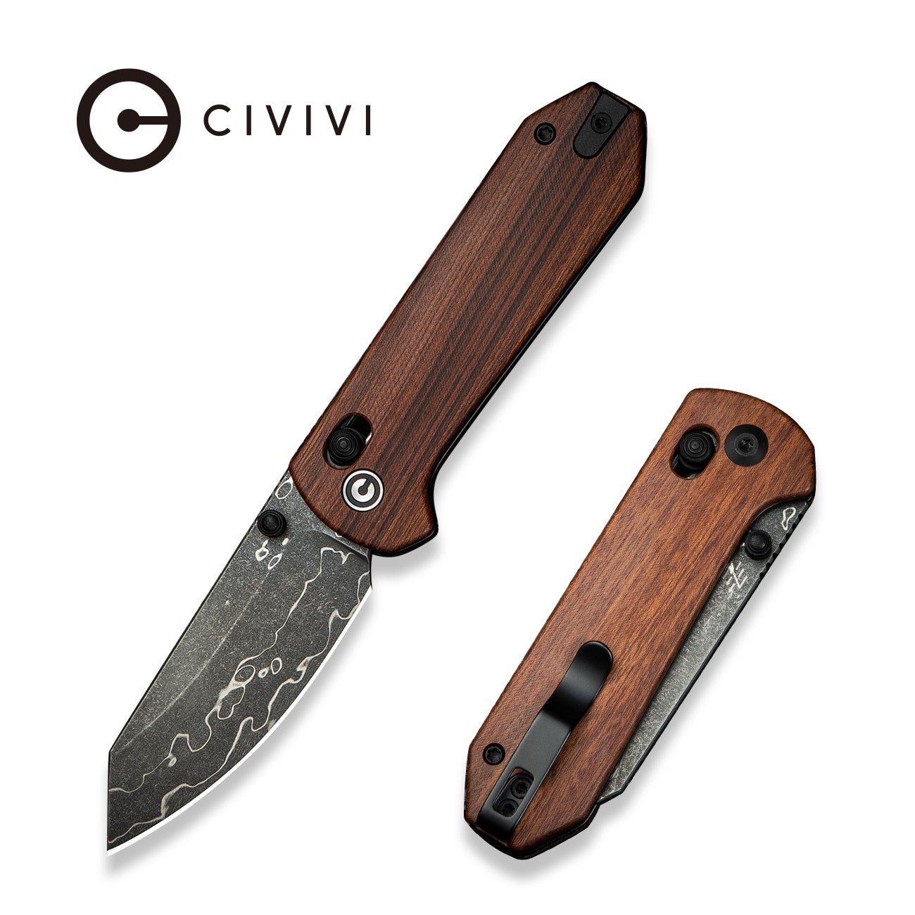 CIVIVI Timberbark 14C28N钢 木柄（3.2 英寸 ）C23094-4