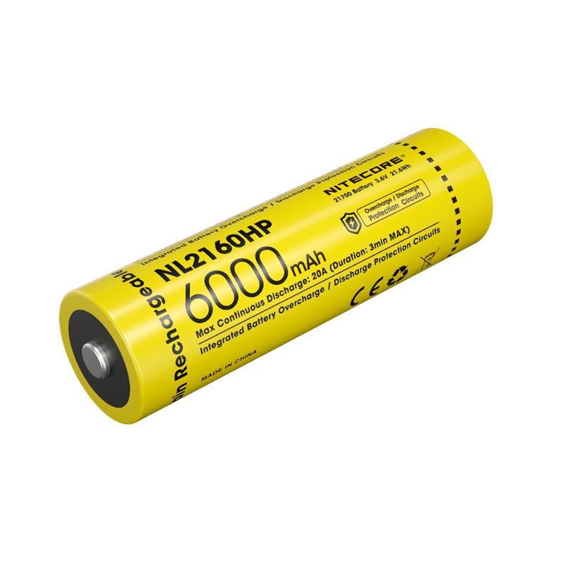 🤝NITECORE NL2160HP强光手电筒用21700可充电锂电池 188