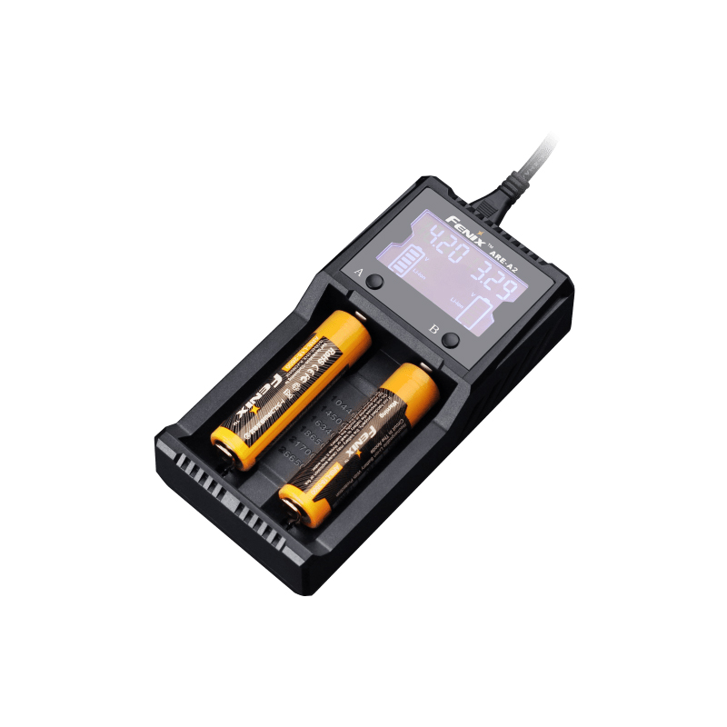 🤝Fenix ARE-A2双槽LCD液晶显示强光手电电池充电器 138