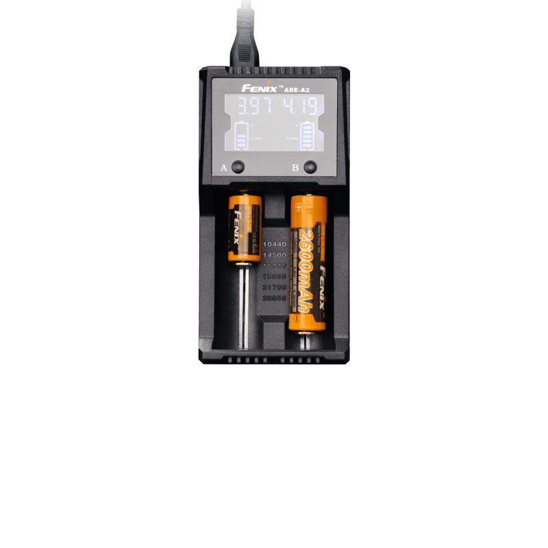 🤝Fenix ARE-A2双槽LCD液晶显示强光手电电池充电器 138