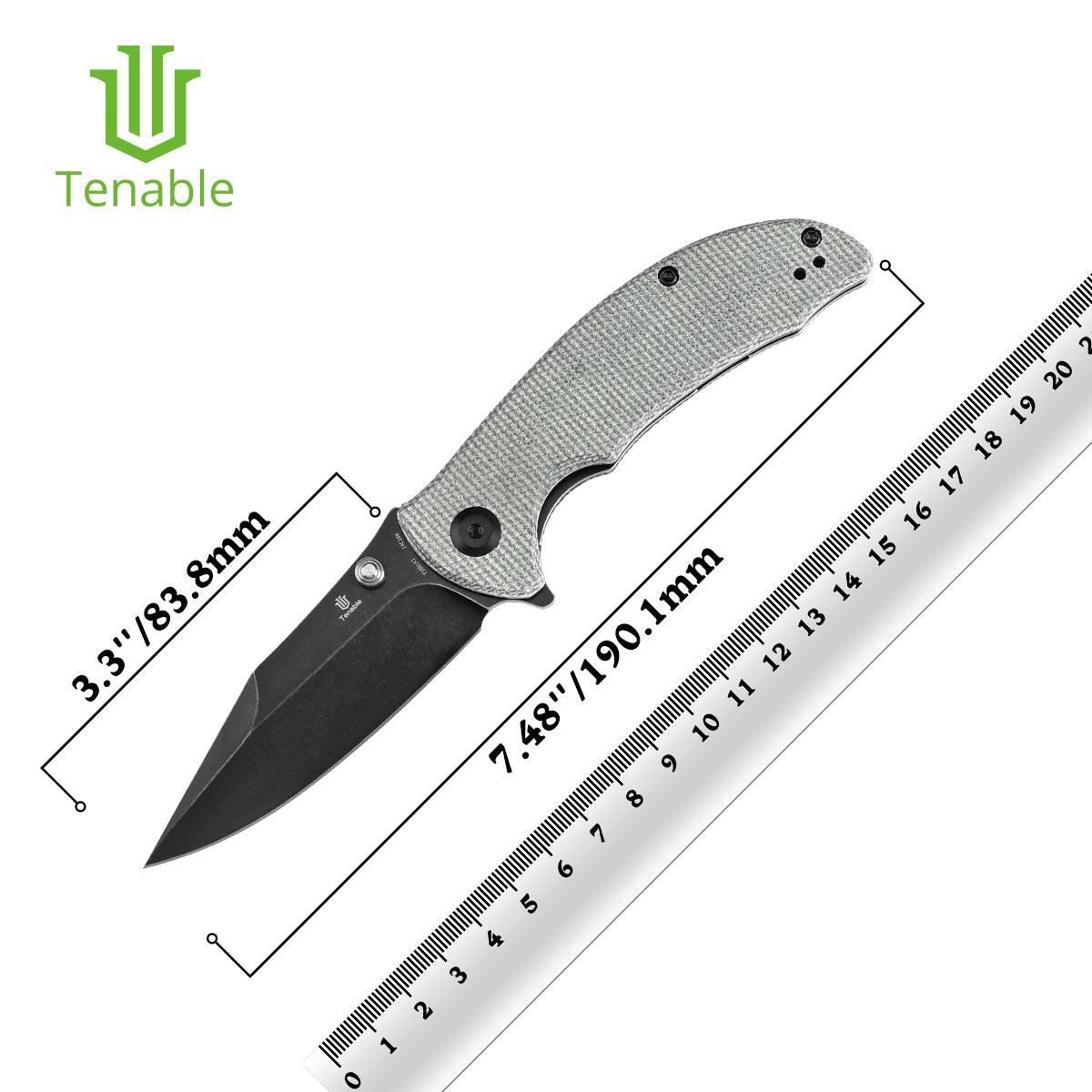 Tenable Rei  14C28N钢   Micarta手柄  T1061A2