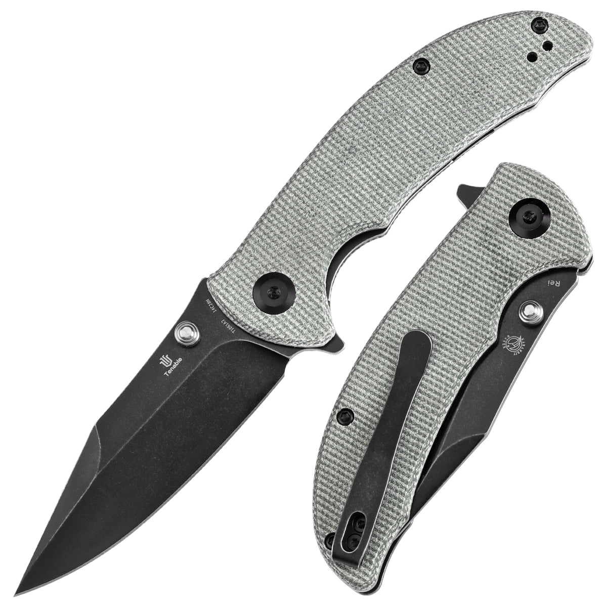Tenable Rei  14C28N钢   Micarta手柄  T1061A2