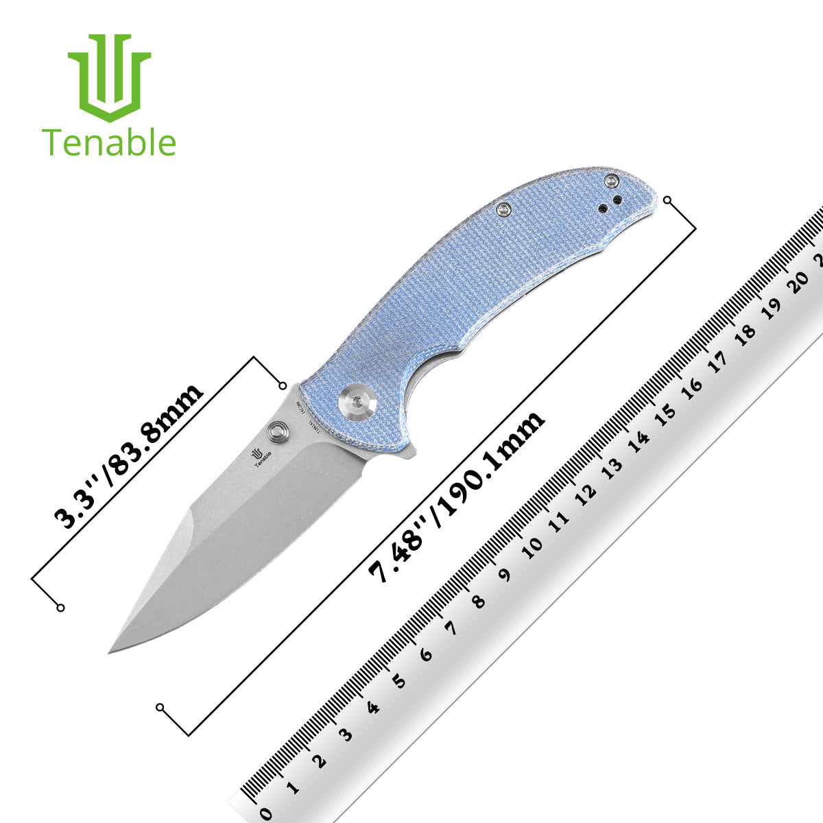 Tenable Rei  14C28N钢  Micarta手柄  T1061A1
