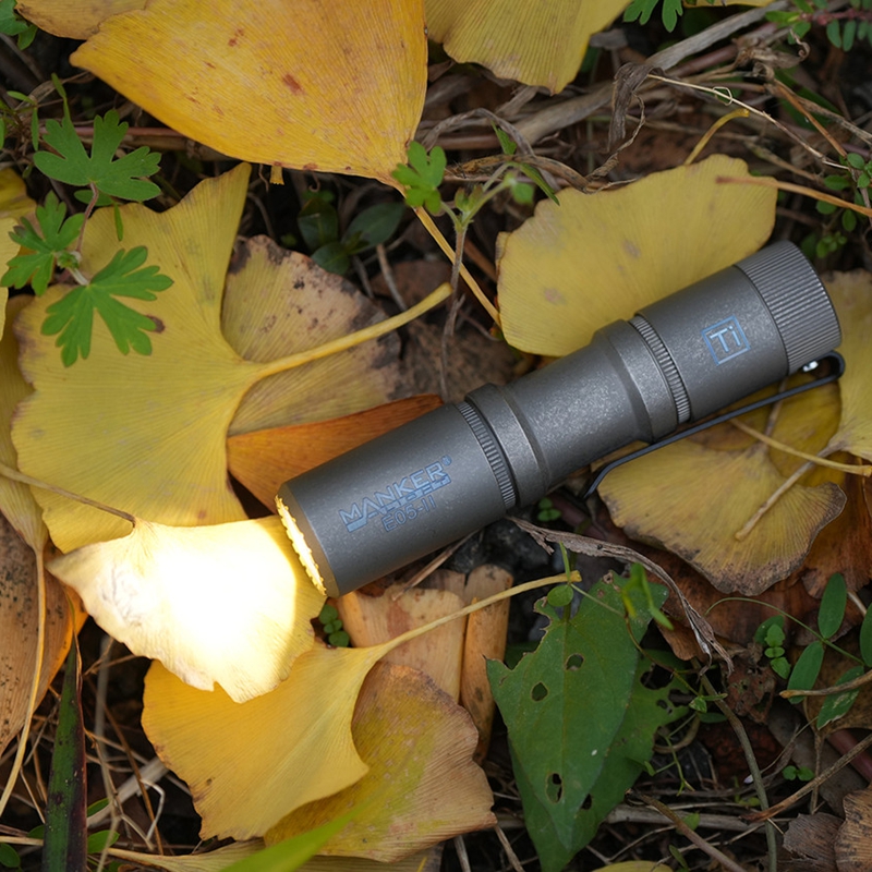 🤝Mankerlight E05 II 钛石洗版本EDC强光小手电筒 800流明 含14500电池 399