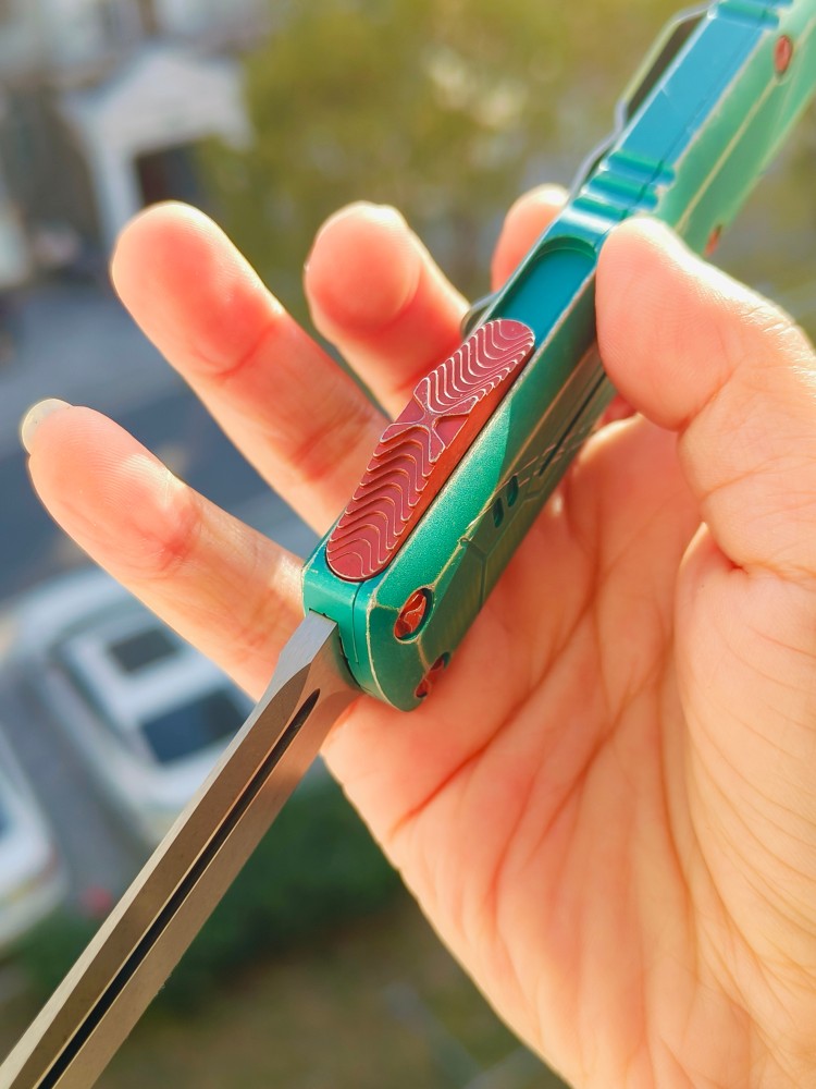 🔥 Microtech 233-10BH UTX-85 铝合金柄 绿色做旧 2560